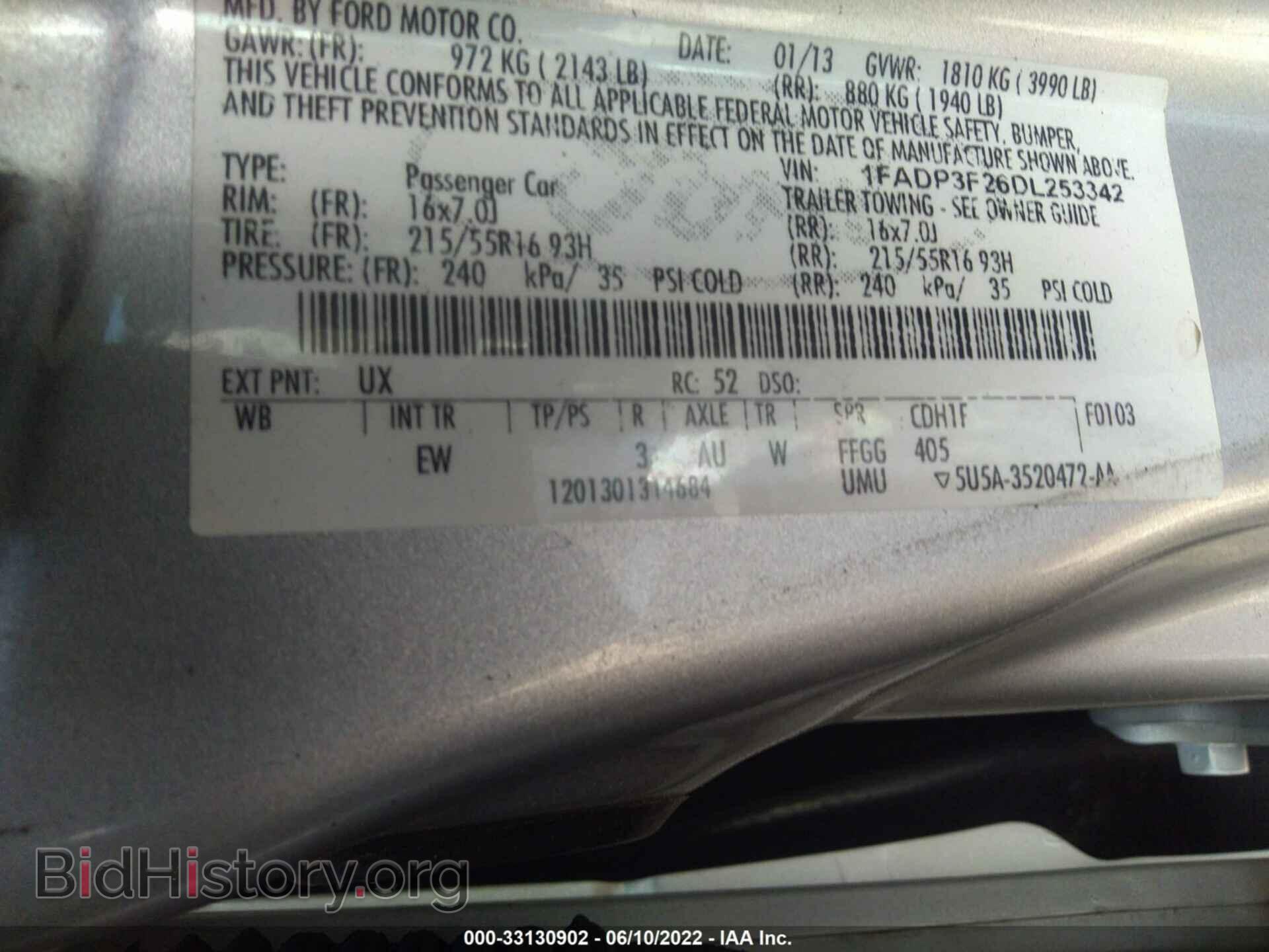 2013 FORD FOCUS - VIN: 1FADP3F26DL253342 - Photo 9