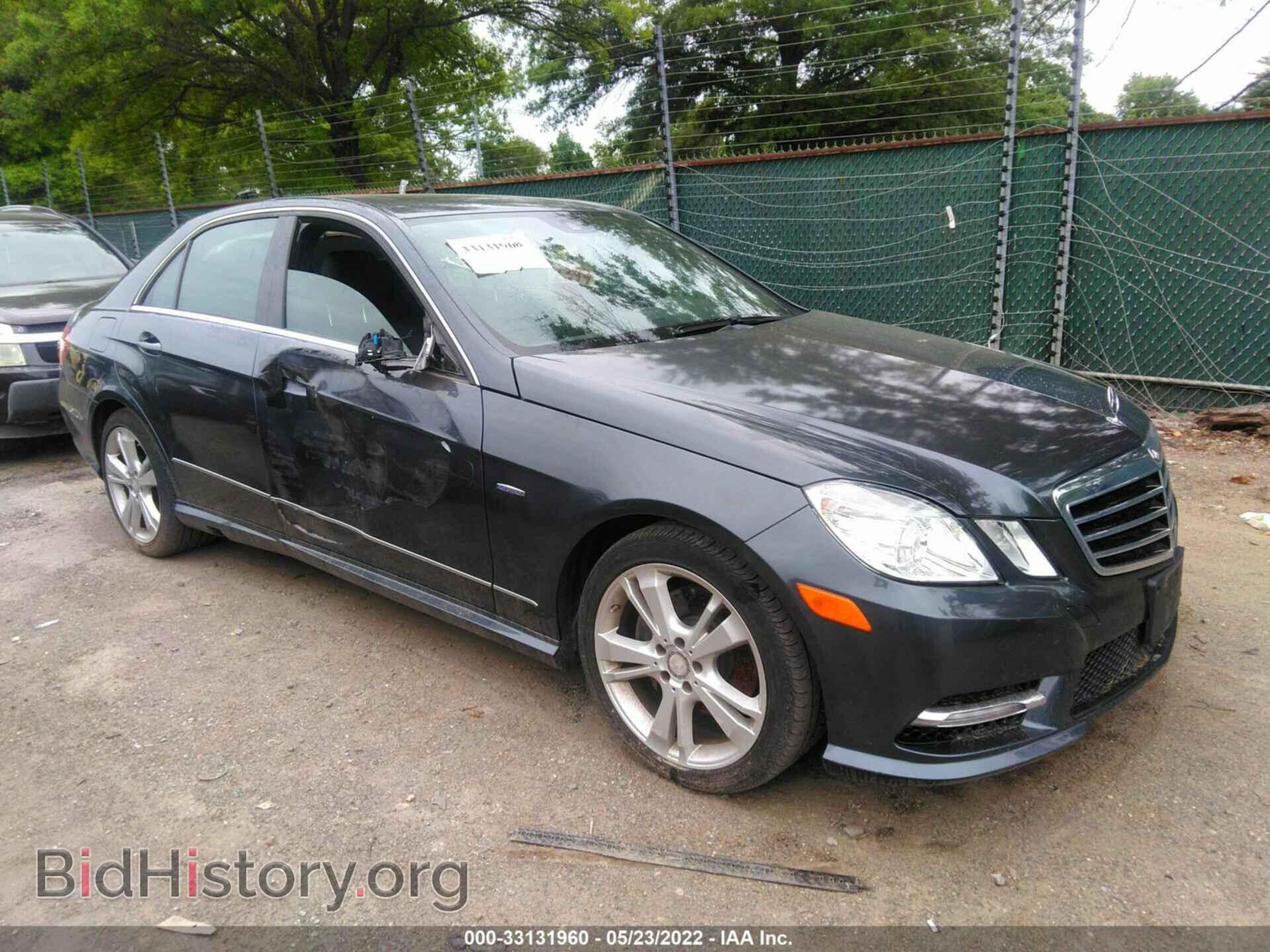Photo WDDHF8JB9CA626604 - MERCEDES-BENZ E-CLASS 2012
