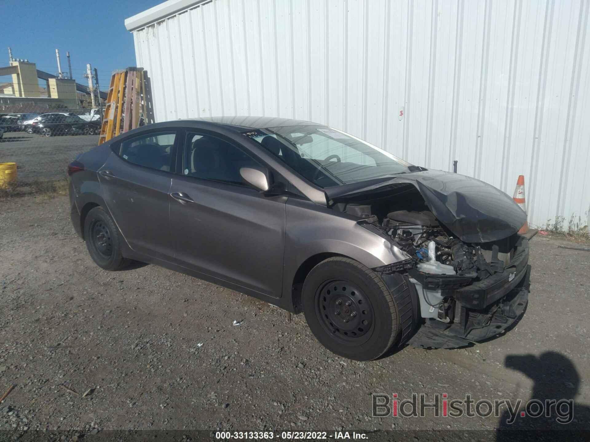 Photo 5NPDH4AE2GH696790 - HYUNDAI ELANTRA 2016