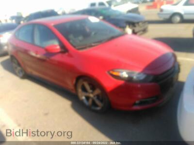 2015 Dodge DART GT, red — VIN 1C3CDFEB3FD266682, IAAI