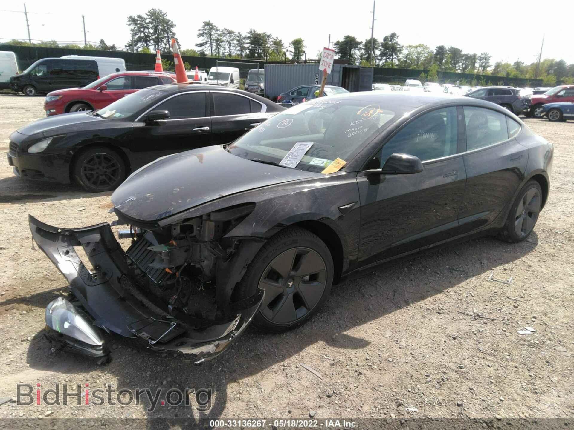 2022 TESLA MODEL 3 - VIN: 5YJ3E1EB3NF191629 - Фото 2