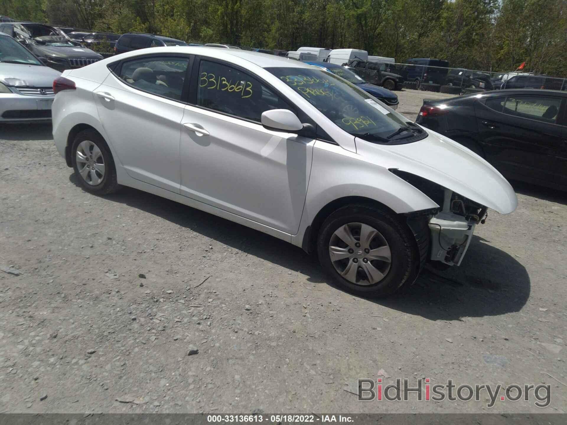 Photo 5NPDH4AEXGH788133 - HYUNDAI ELANTRA 2016