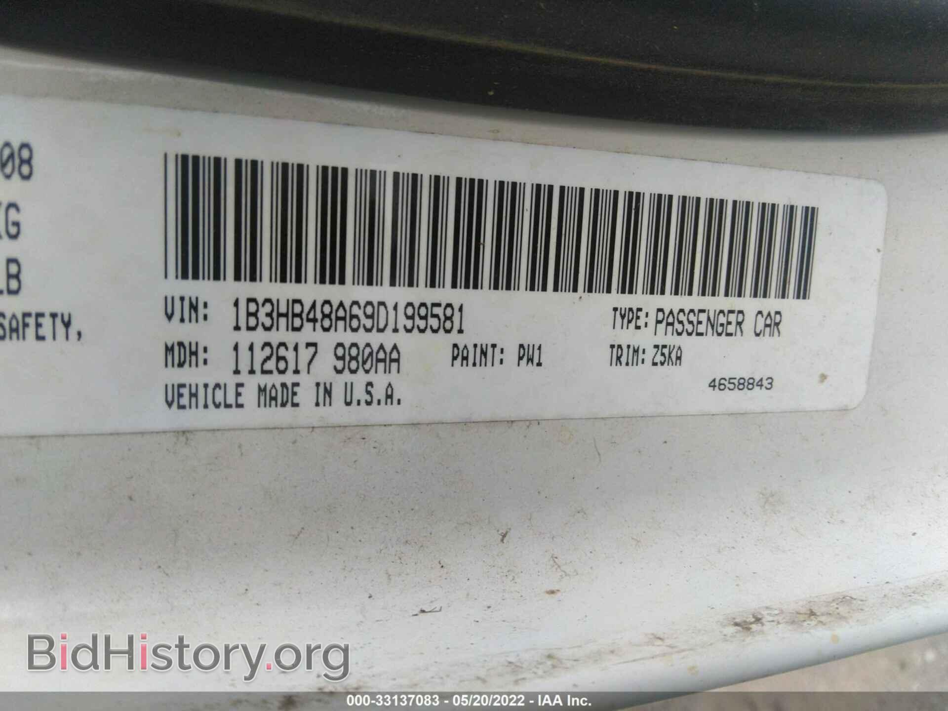 2009 DODGE CALIBER - VIN: 1B3HB48A69D199581 - Фото 9