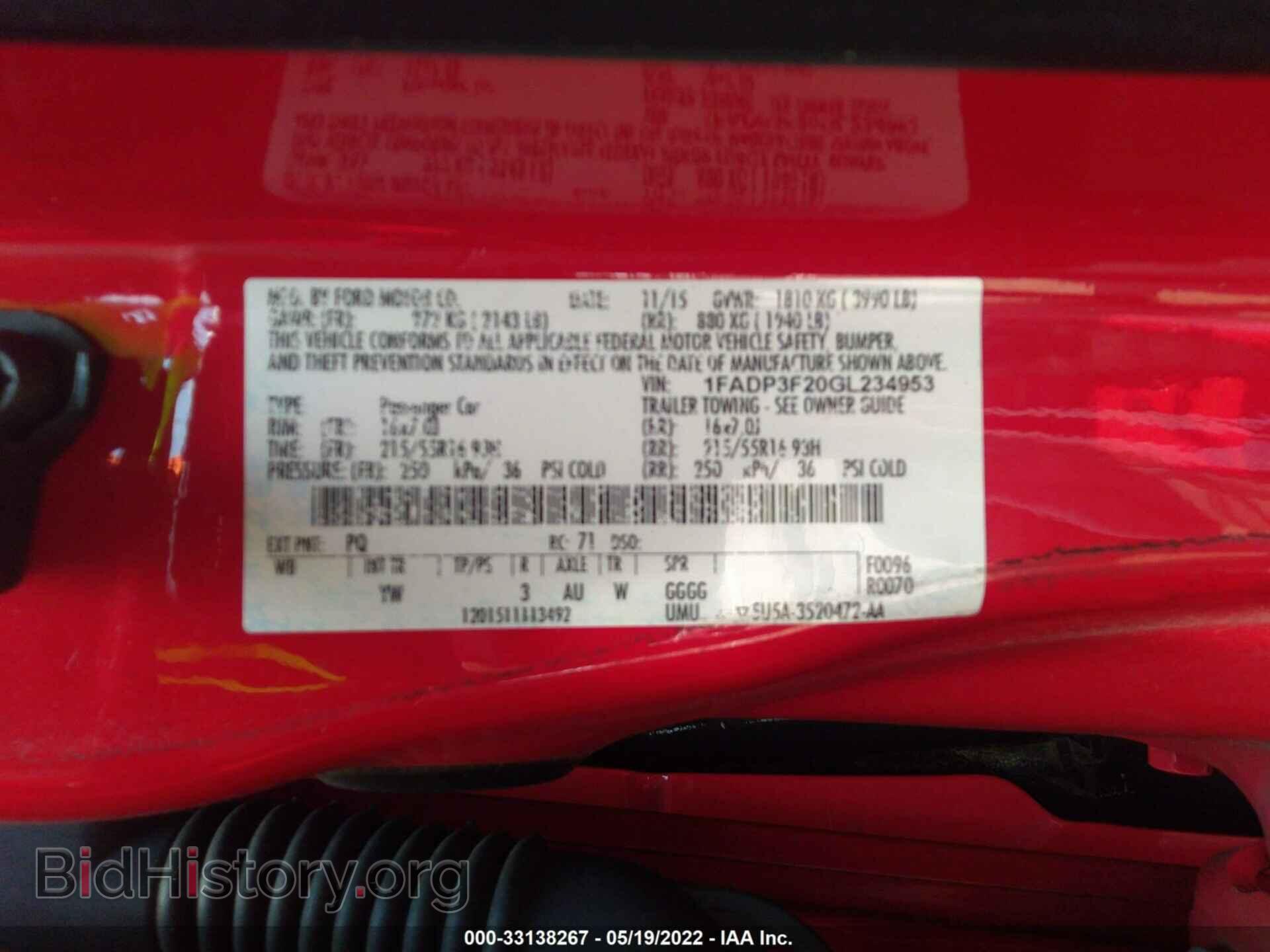 2016 FORD FOCUS - VIN: 1FADP3F20GL234953 - Photo 9
