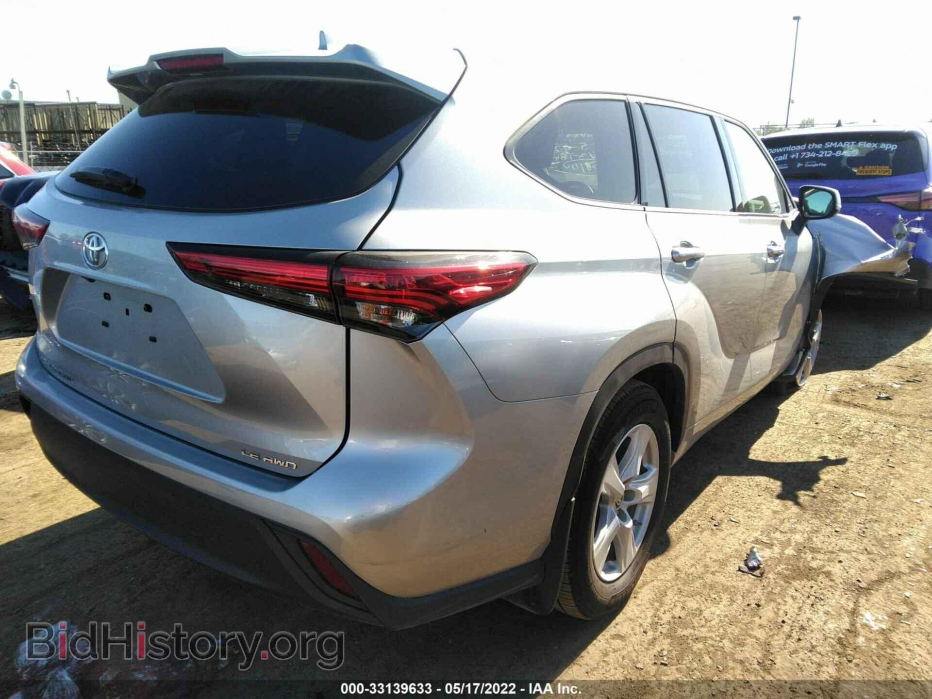 2021 TOYOTA HIGHLANDER - VIN: 5TDBZRBH7MS123786 - Фото 4