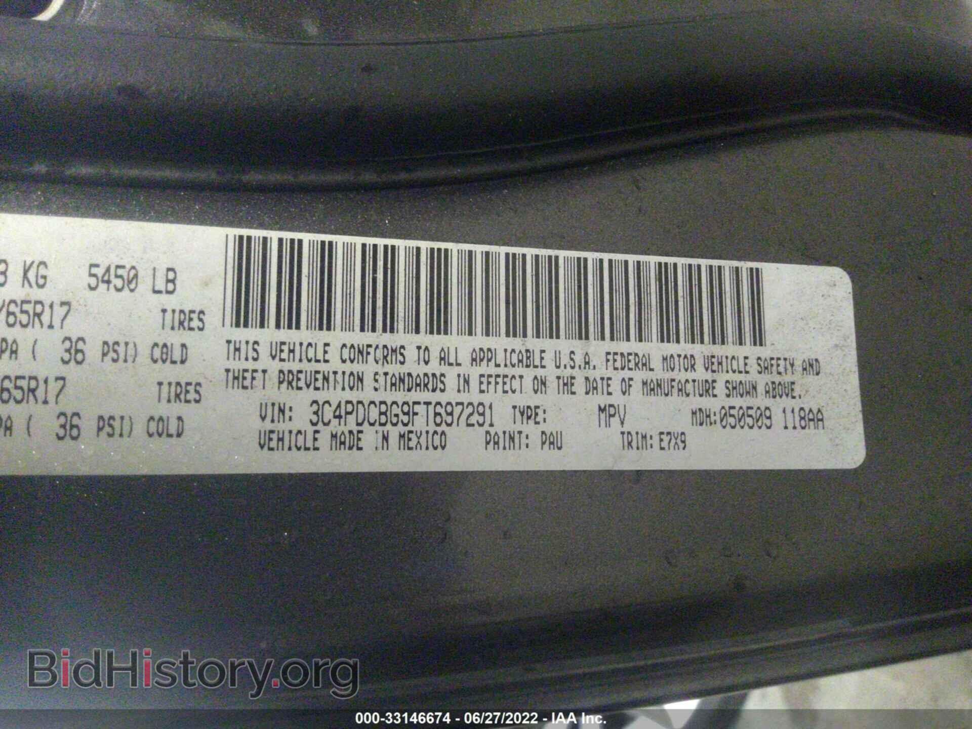 2015 DODGE JOURNEY - VIN: 3C4PDCBG9FT697291 - Photo 9