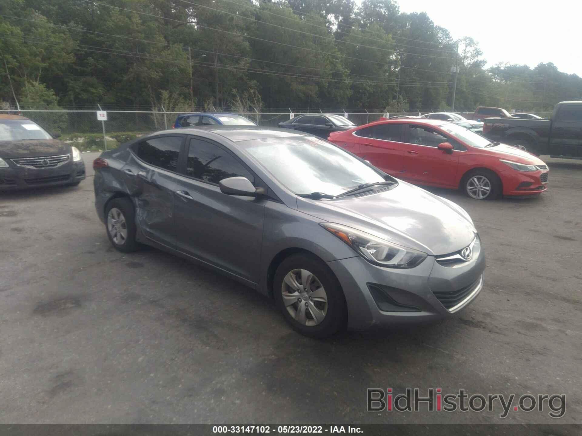 Photo KMHDH4AE3GU570259 - HYUNDAI ELANTRA 2016