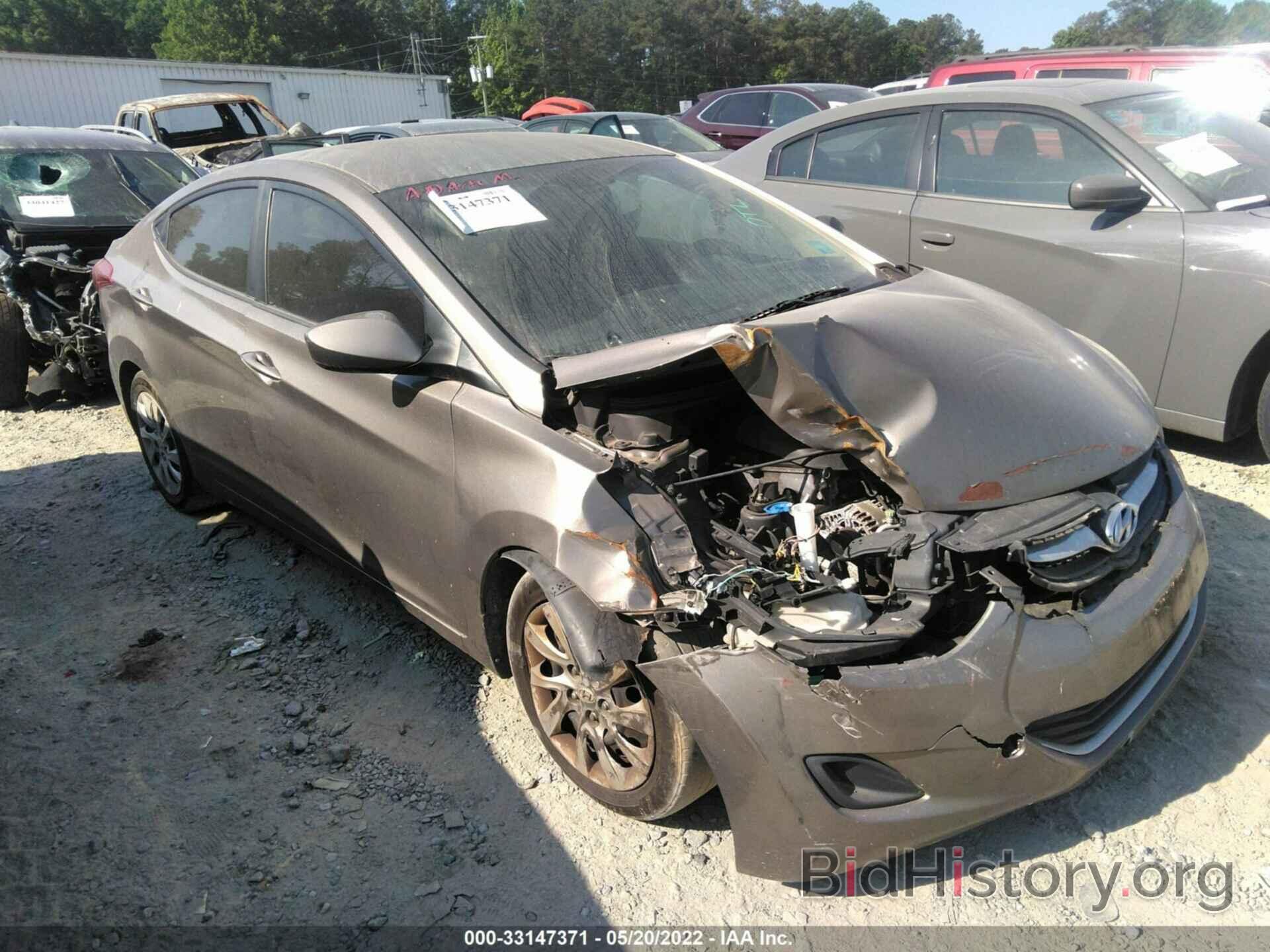 Photo 5NPDH4AE7CH134393 - HYUNDAI ELANTRA 2012