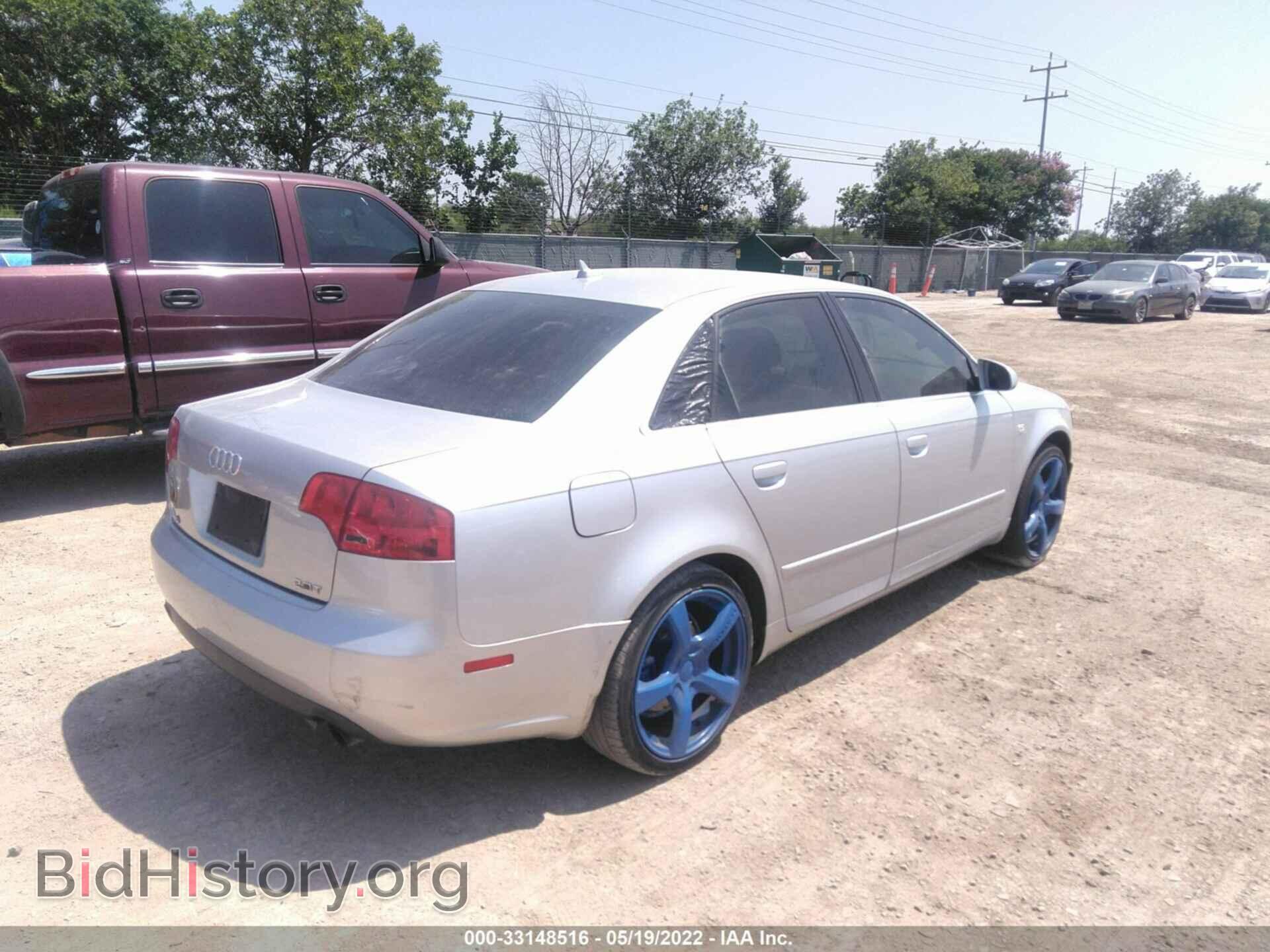 2007 AUDI A4 - VIN: WAUAF78E07A019600 - Фото 4