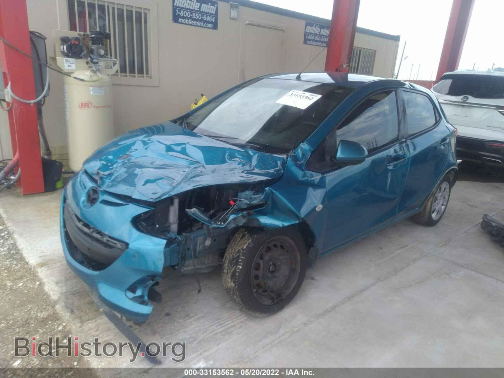 2011 MAZDA MAZDA2 - VIN: JM1DE1HYXB0114593 - Фото 2