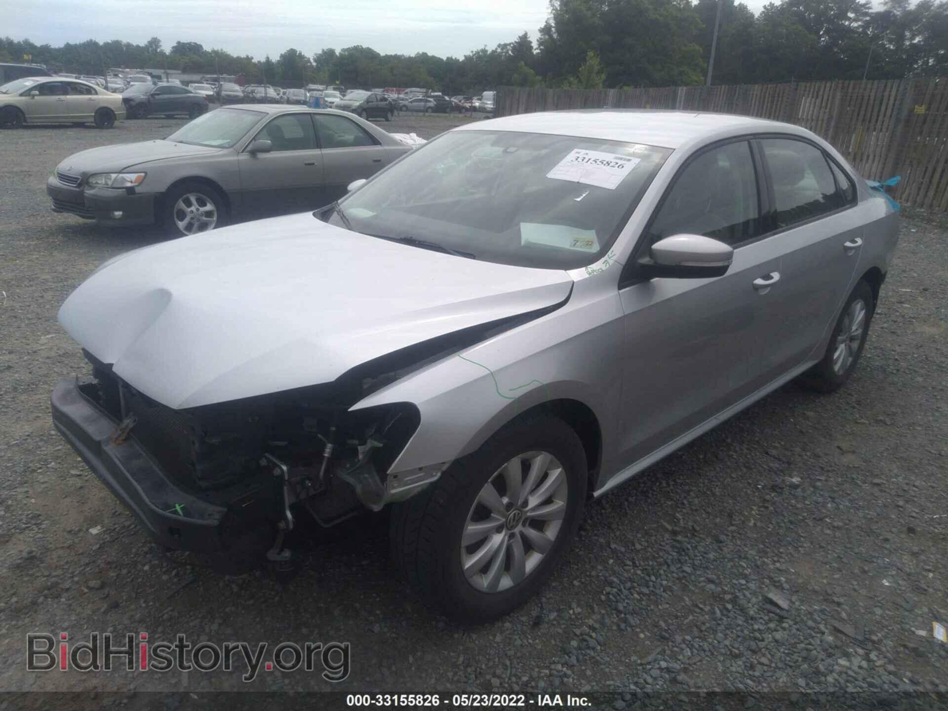 2014 VOLKSWAGEN PASSAT - VIN: 1VWAP7A32EC006970 - Photo 2
