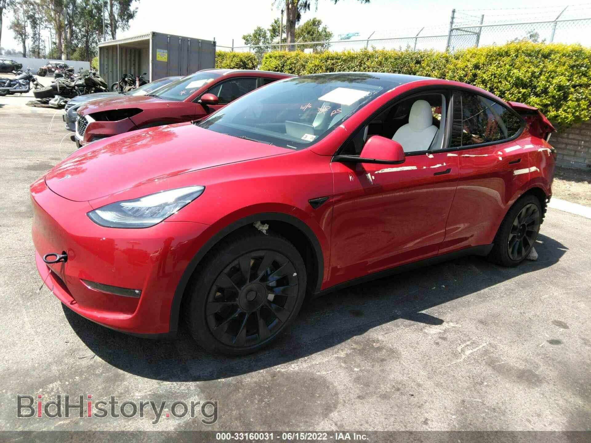 2021 TESLA MODEL Y - VIN: 5YJYGDED7MF121441 - Фото 2