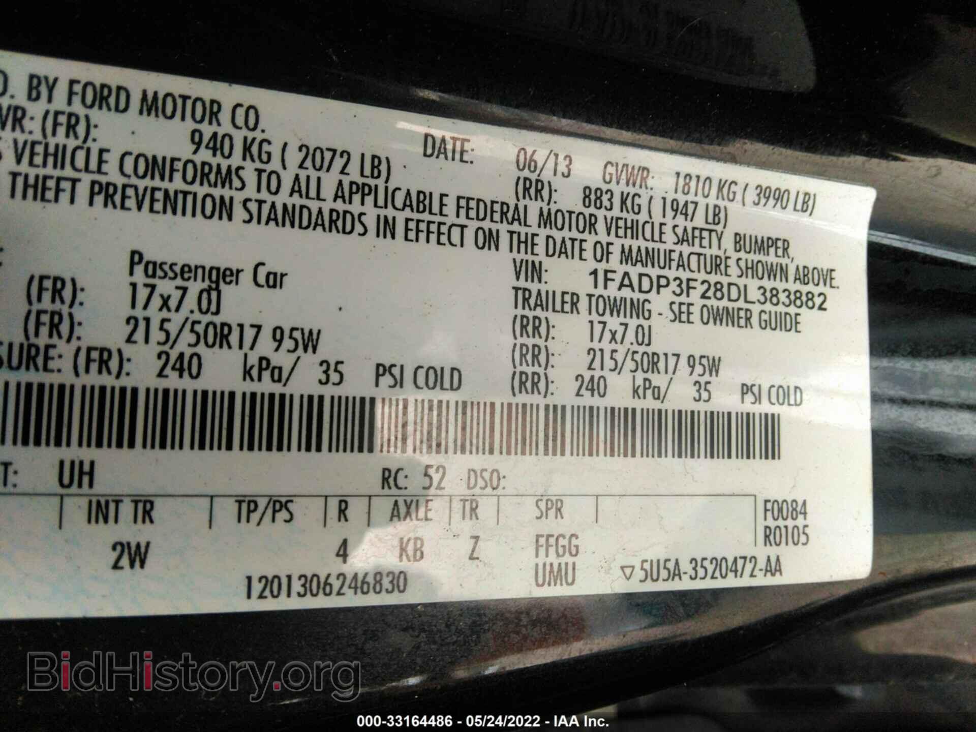 2013 FORD FOCUS - VIN: 1FADP3F28DL383882 - Photo 9
