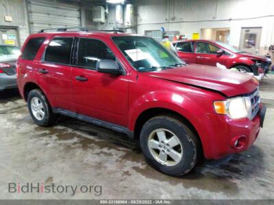 2010 Ford ESCAPE XLT, красный — VIN 1FMCU0D75AKD43185, IAAI