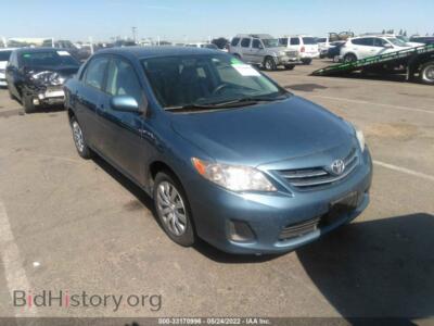 2013 Toyota COROLLA S/LE, синий — VIN 5YFBU4EEXDP215048, IAAI