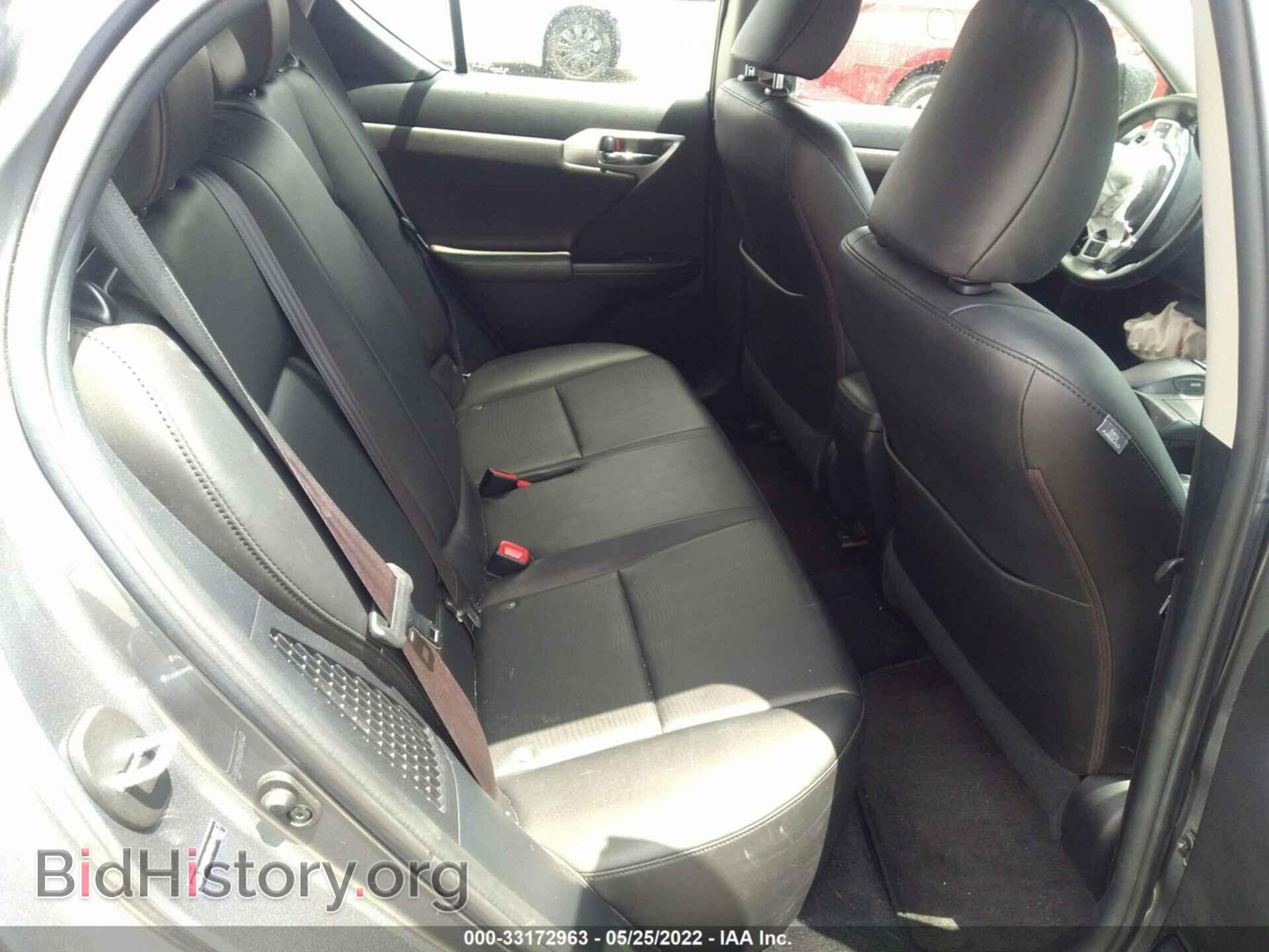 2013 LEXUS CT 200H - VIN: JTHKD5BH9D2141817 - Фото 8