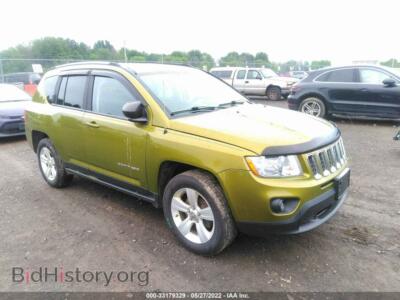 2012 Jeep COMPASS Latitude, зеленый — VIN 1C4NJDEB8CD577425, IAAI