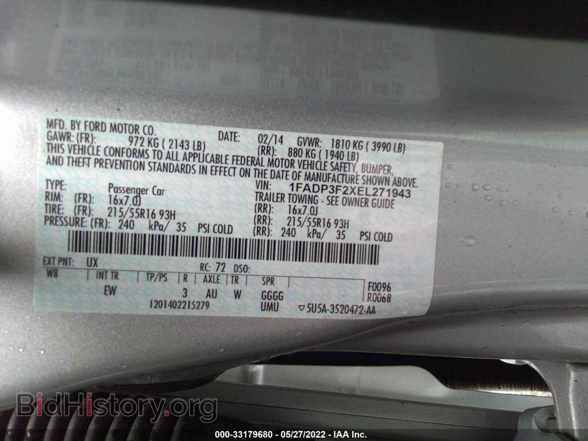 2014 FORD FOCUS - VIN: 1FADP3F2XEL271943 - Photo 9