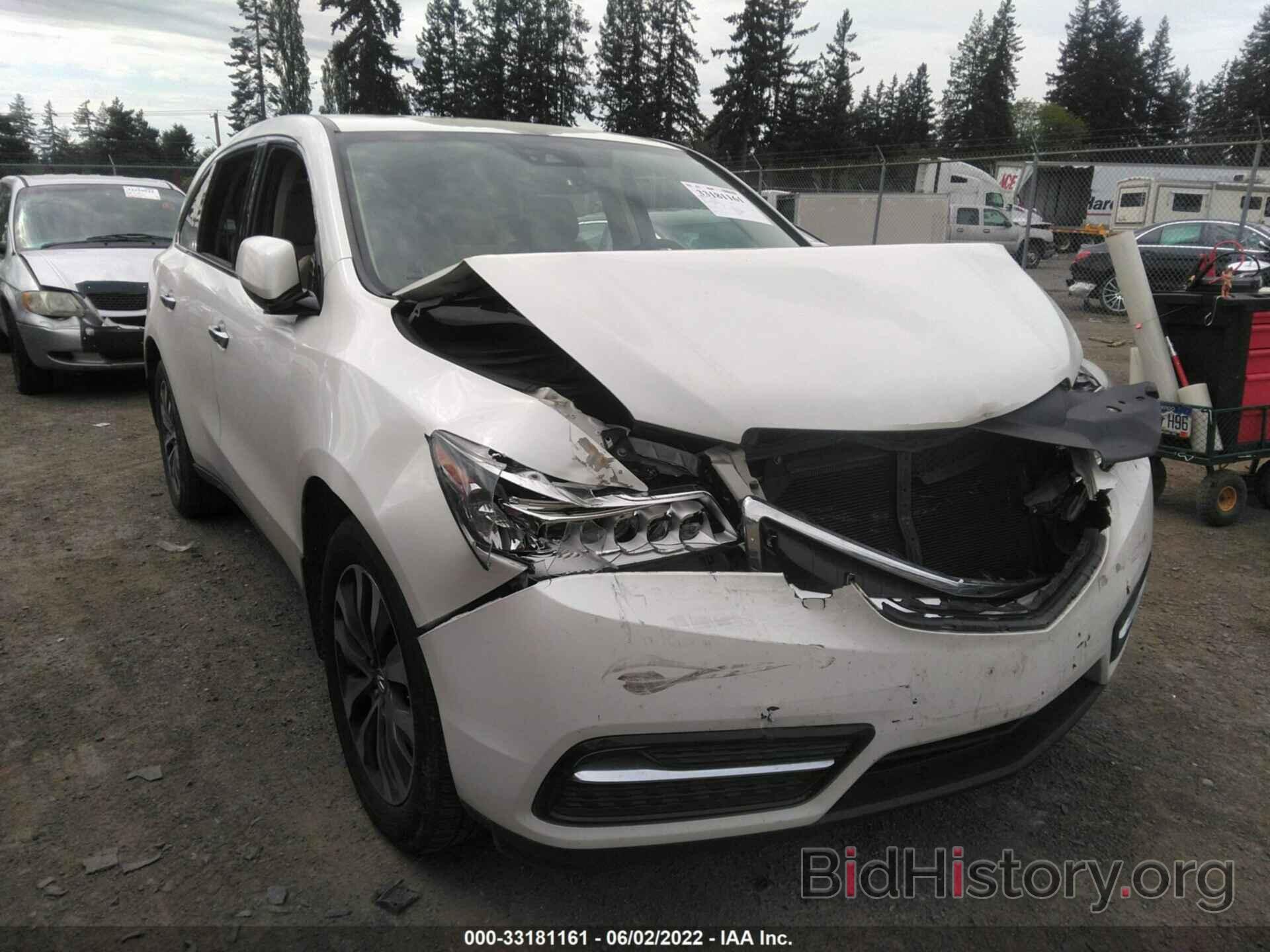 Фотография 5FRYD4H42GB009962 - ACURA MDX 2016