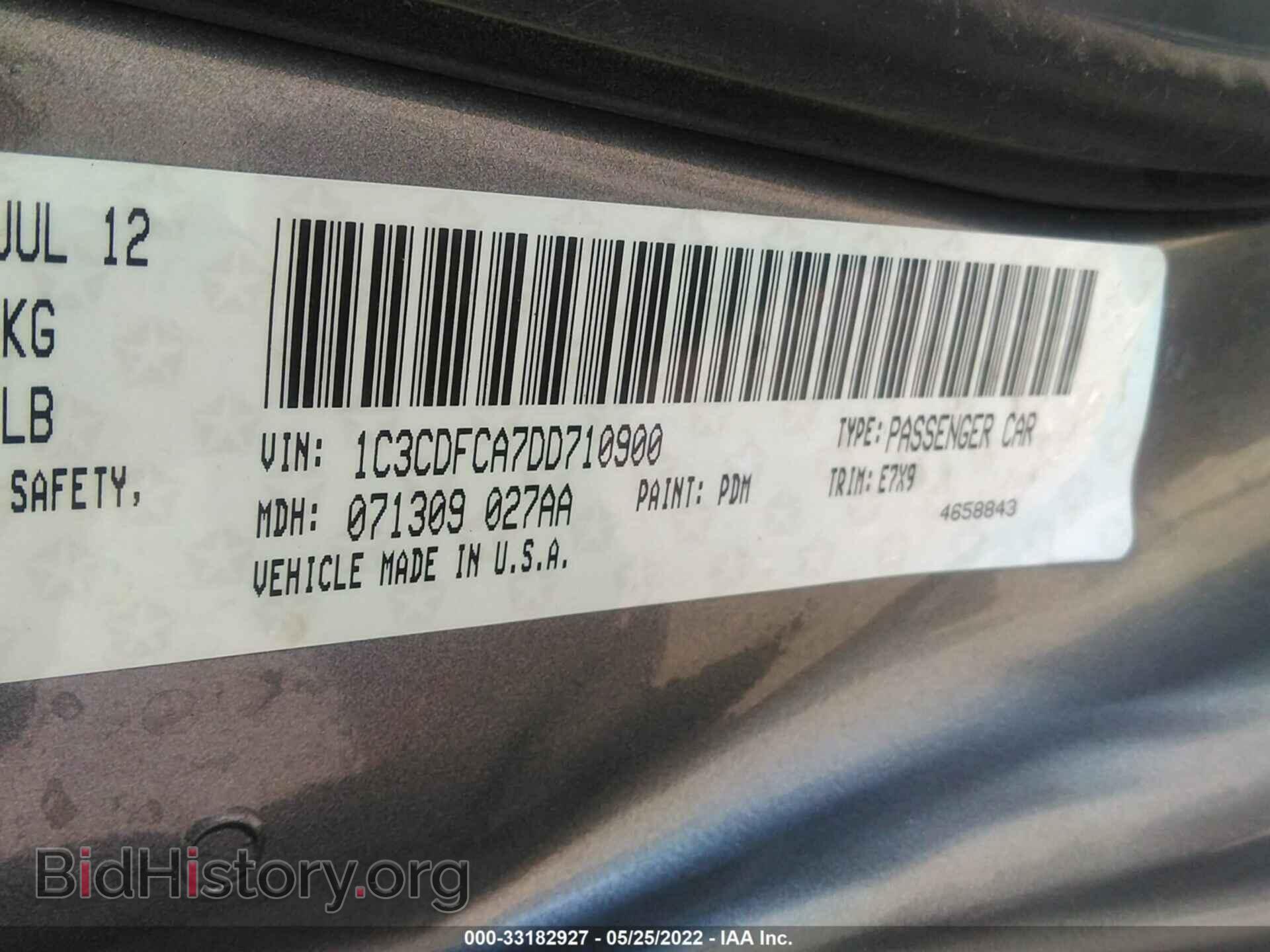 2013 DODGE DART - VIN: 1C3CDFCA7DD710900 - Photo 9