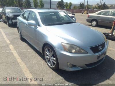2006 Lexus IS 250 Manual/Auto, голубой — VIN JTHBK262665015832, IAAI