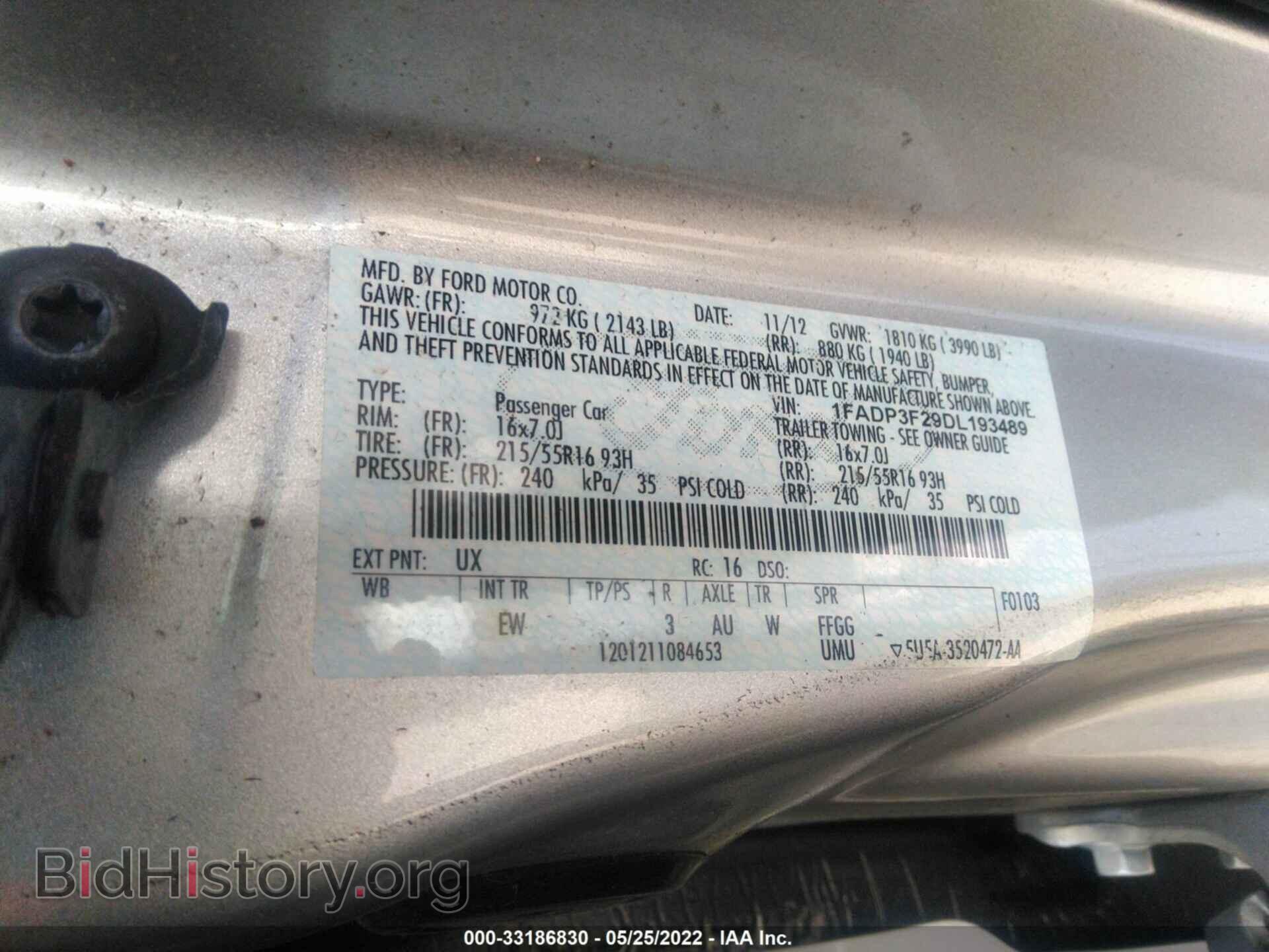 2013 FORD FOCUS - VIN: 1FADP3F29DL193489 - Фото 9