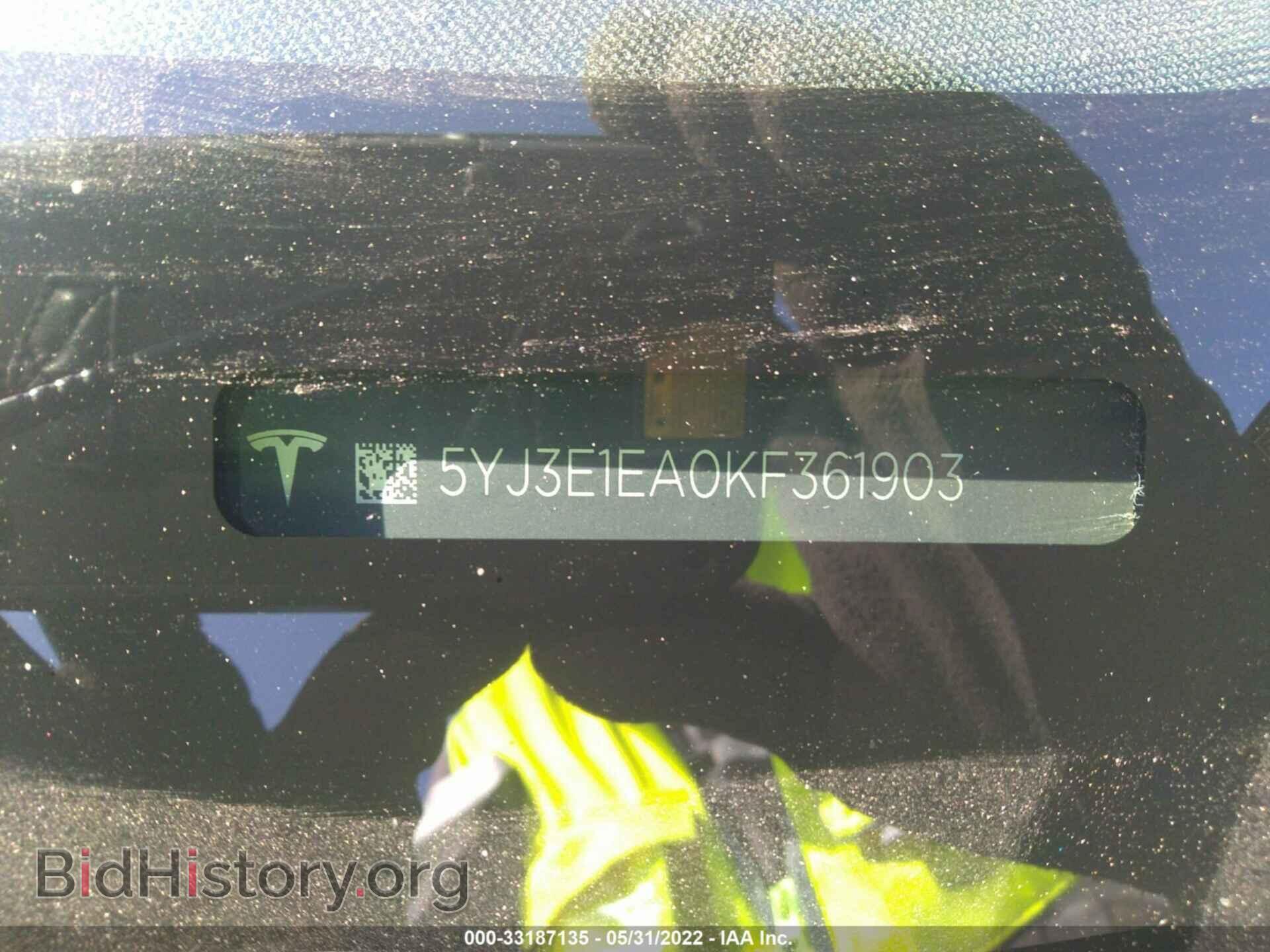 2019 TESLA MODEL 3 - VIN: 5YJ3E1EA0KF361903 - Photo 9