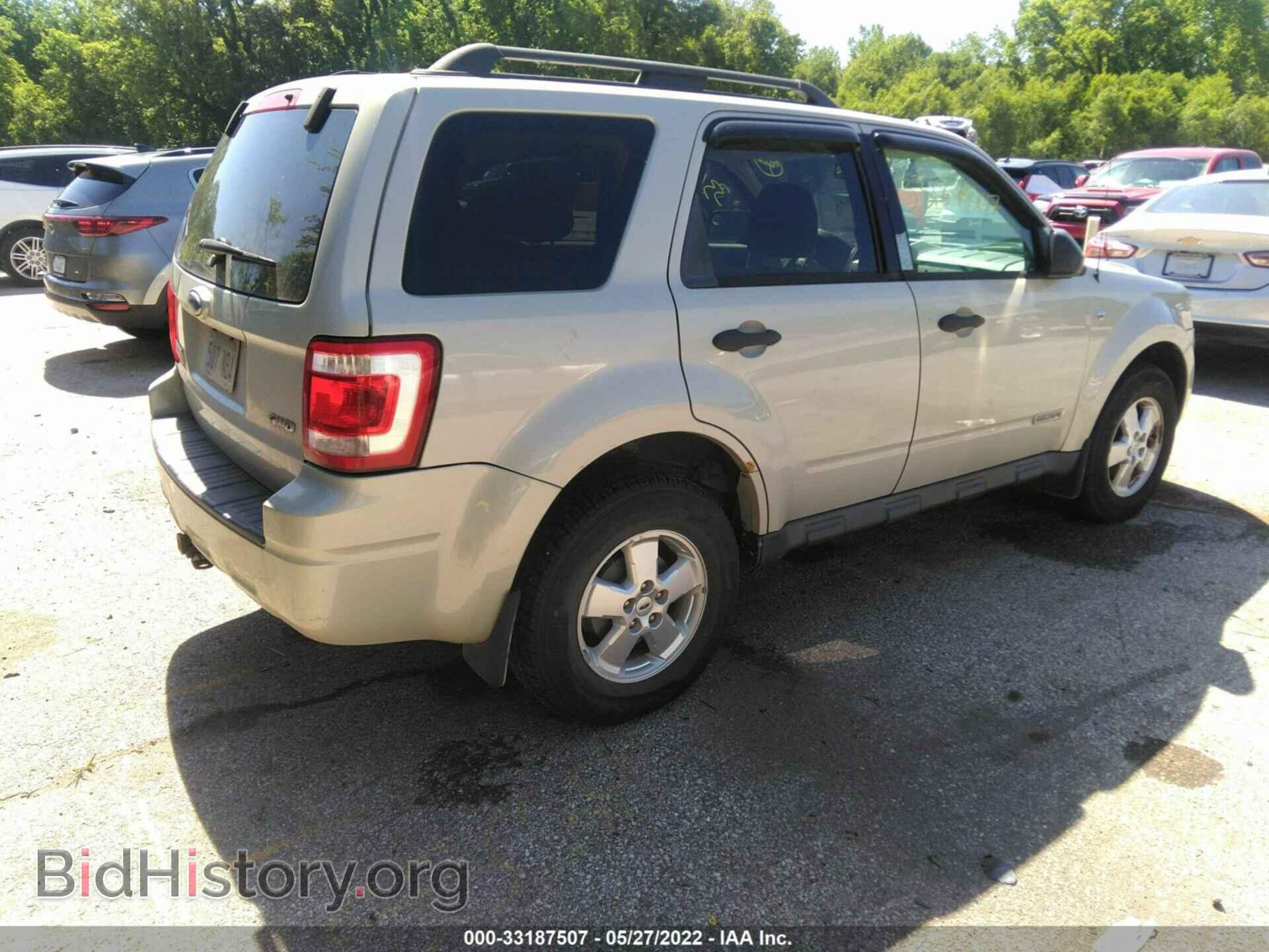 2008 FORD ESCAPE - VIN: 1FMCU93128KA09255 - Фото 4