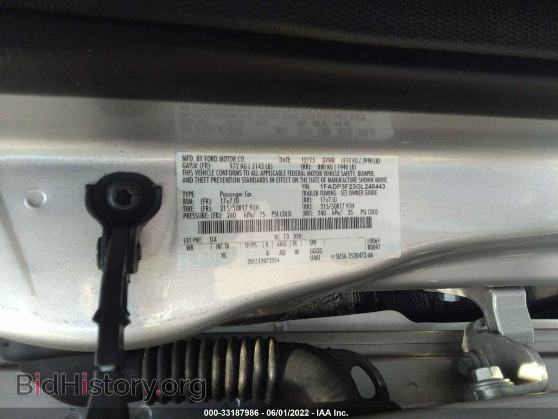 2016 FORD FOCUS - VIN: 1FADP3F23GL248443 - Фото 9