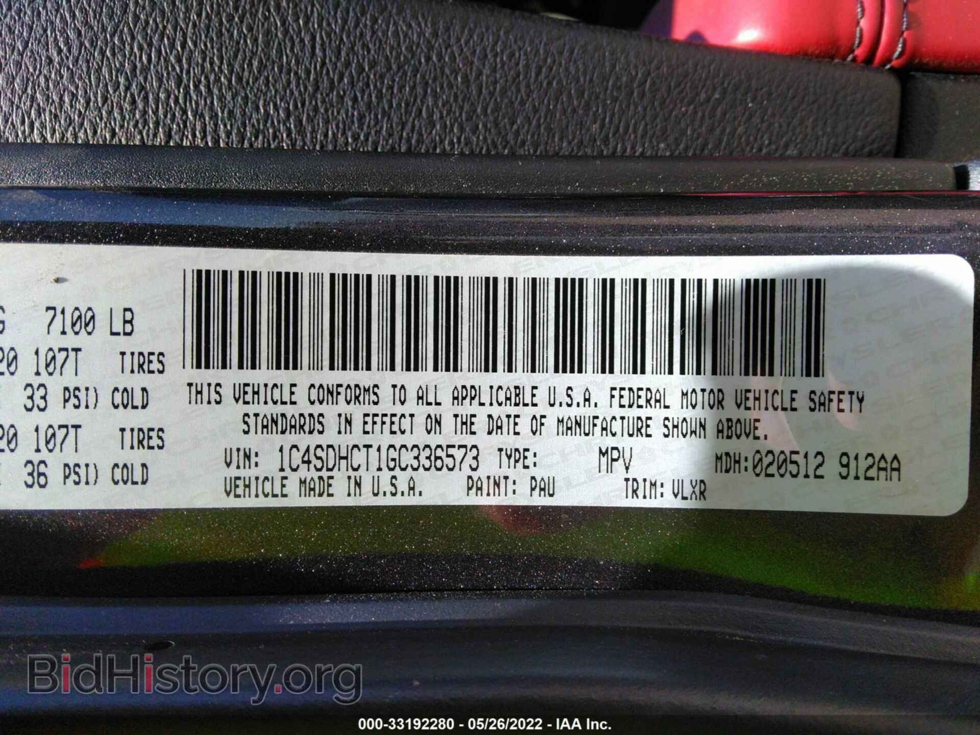 2016 DODGE DURANGO - VIN: 1C4SDHCT1GC336573 - Фото 9