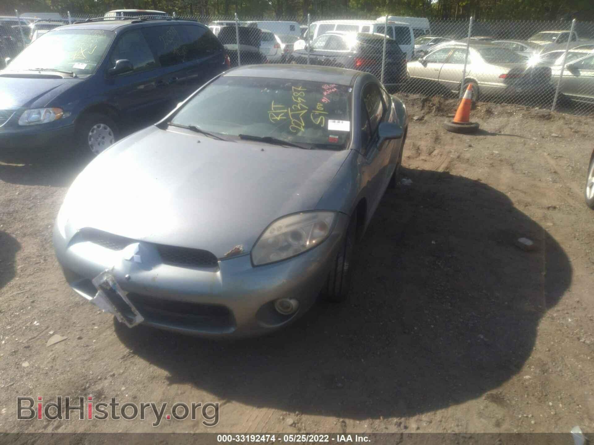 2007 MITSUBISHI ECLIPSE - VIN: 4A3AK34T17E008543 - Фото 2