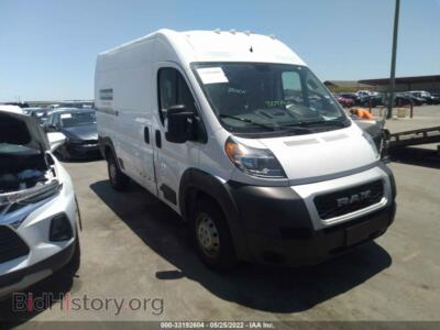 2019 RAM PROMASTER CARGO VAN, белый — VIN 3C6TRVBG7KE565633, IAAI