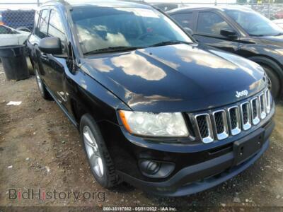 2012 Jeep COMPASS Sport, черный — VIN 1C4NJCBA1CD661110, IAAI