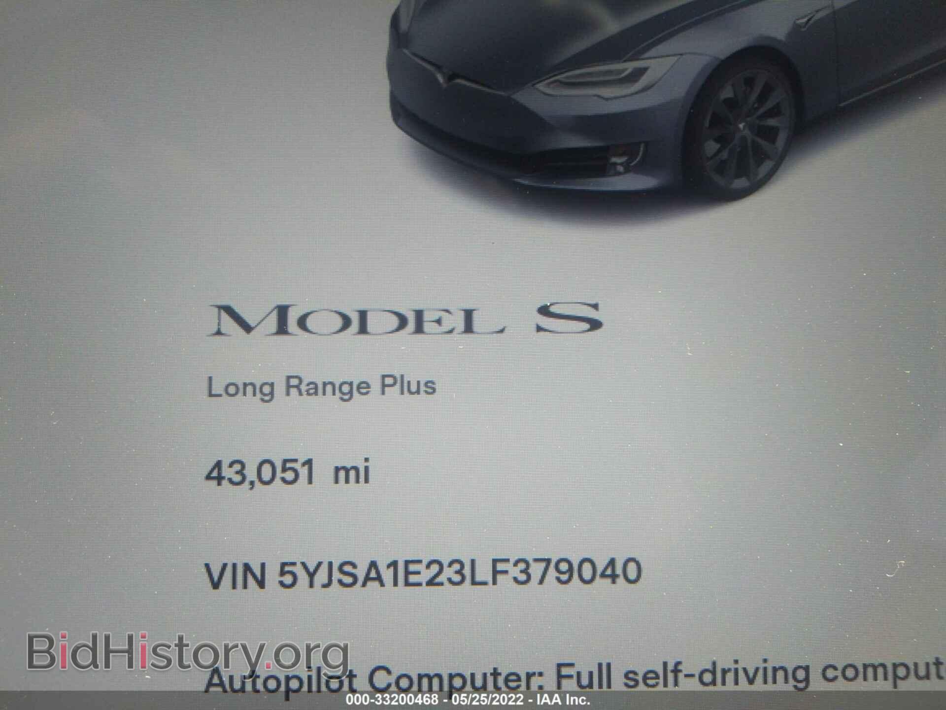 2020 TESLA MODEL S - VIN: 5YJSA1E23LF379040 - Фото 7