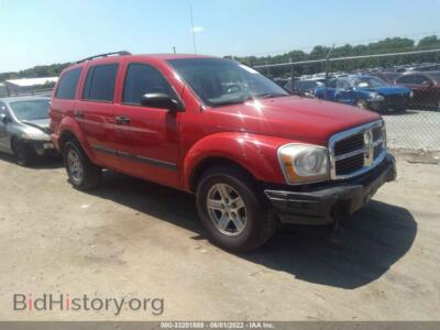 2006 Dodge DURANGO SLT, красный — VIN 1D4HD48K16F147702, IAAI