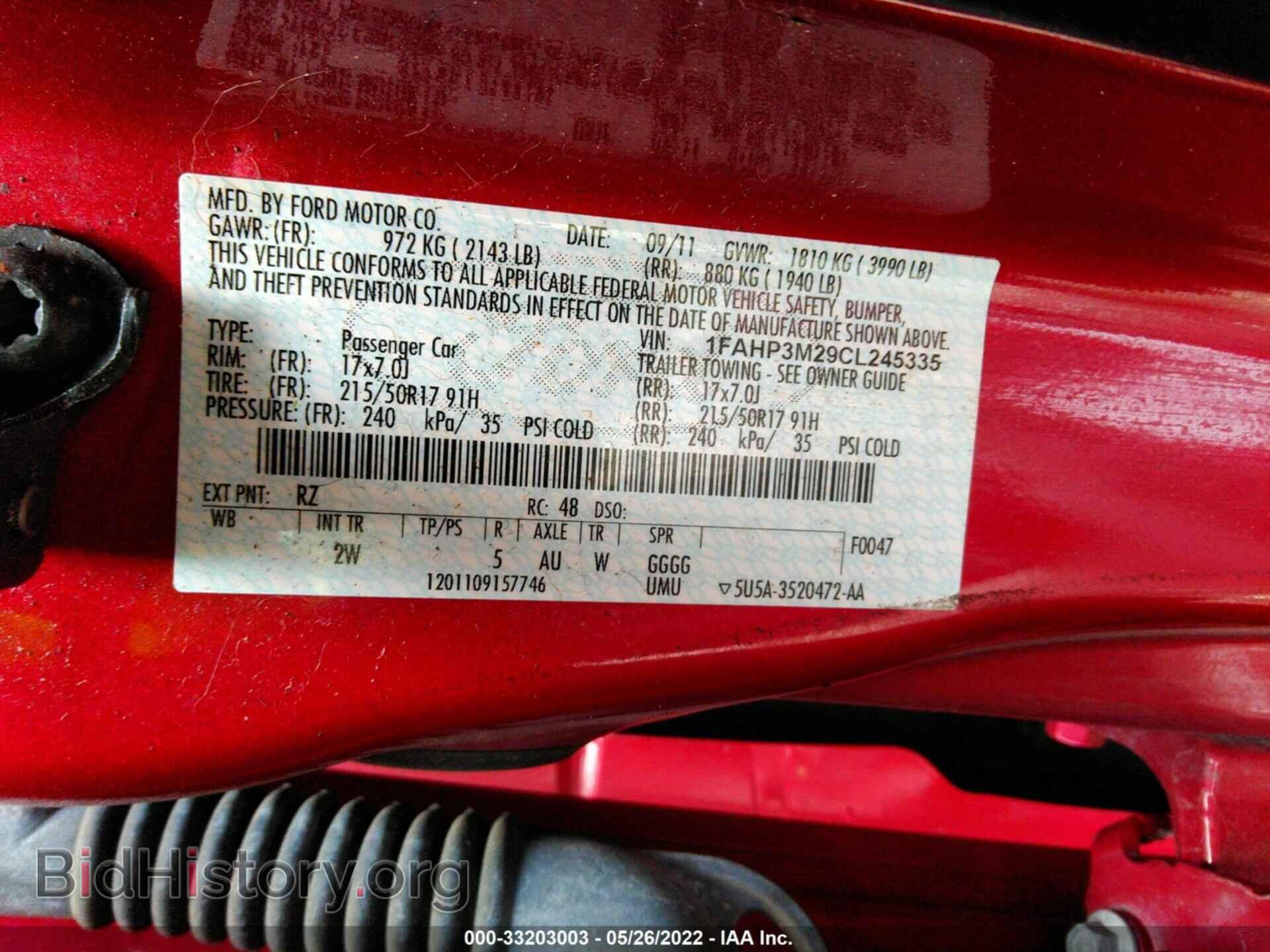2012 FORD FOCUS - VIN: 1FAHP3M29CL245335 - Photo 9