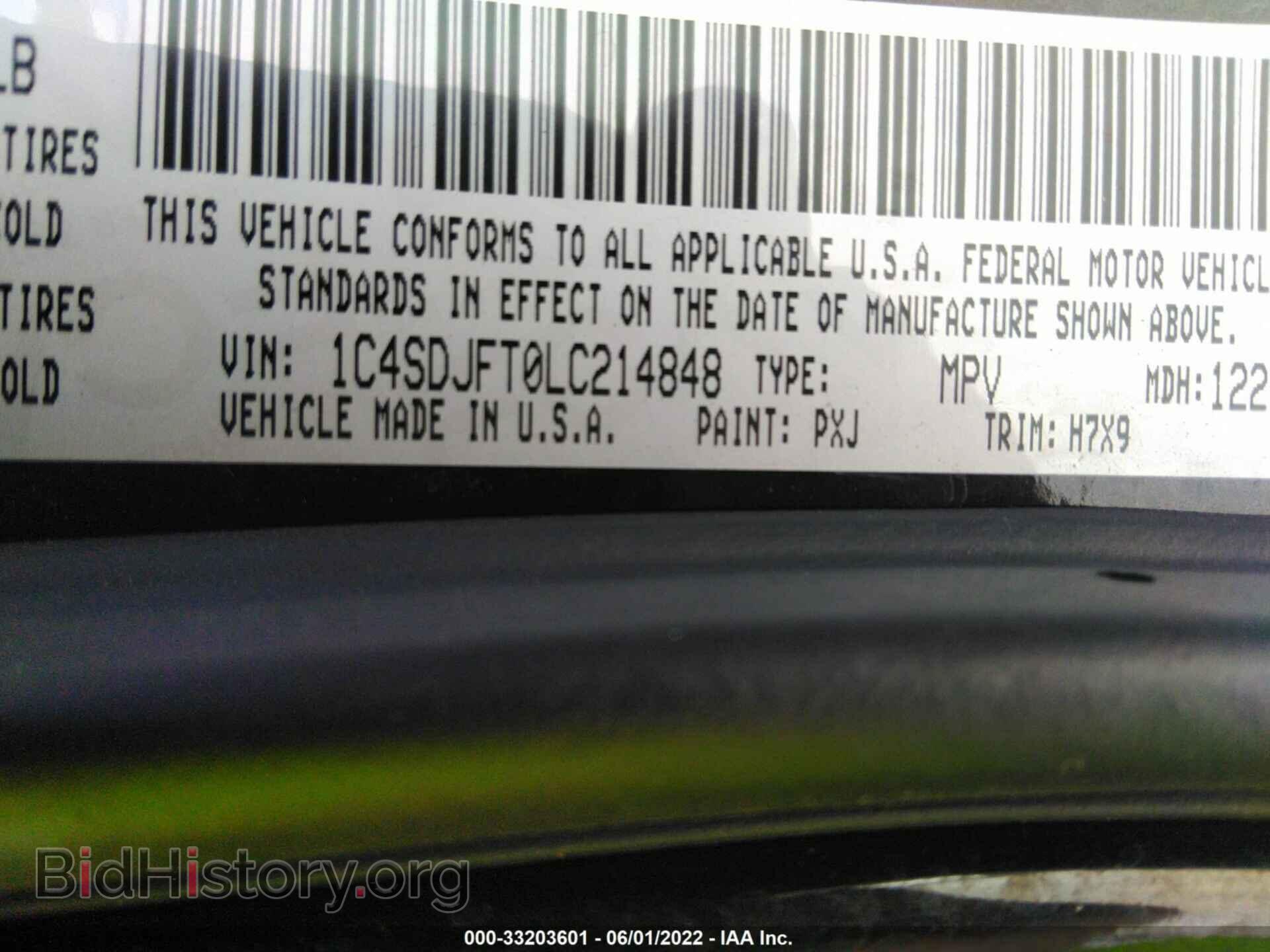 2020 DODGE DURANGO - VIN: 1C4SDJFT0LC214848 - Фото 9
