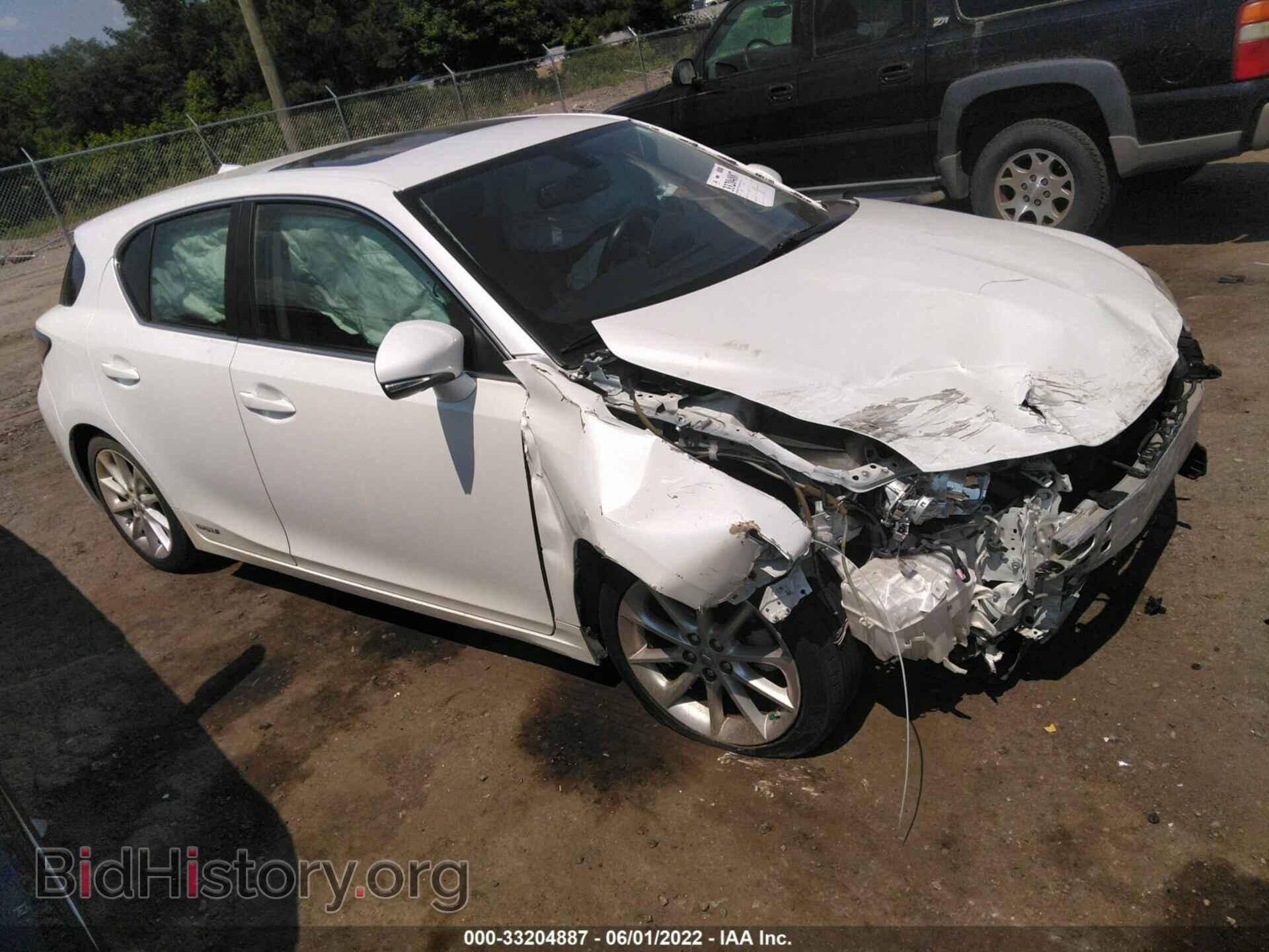 Photo JTHKD5BH7C2089165 - LEXUS CT 200H 2012