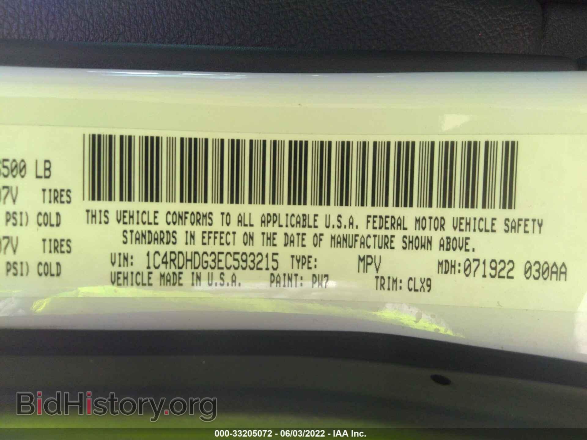 2014 DODGE DURANGO - VIN: 1C4RDHDG3EC593215 - Фото 9