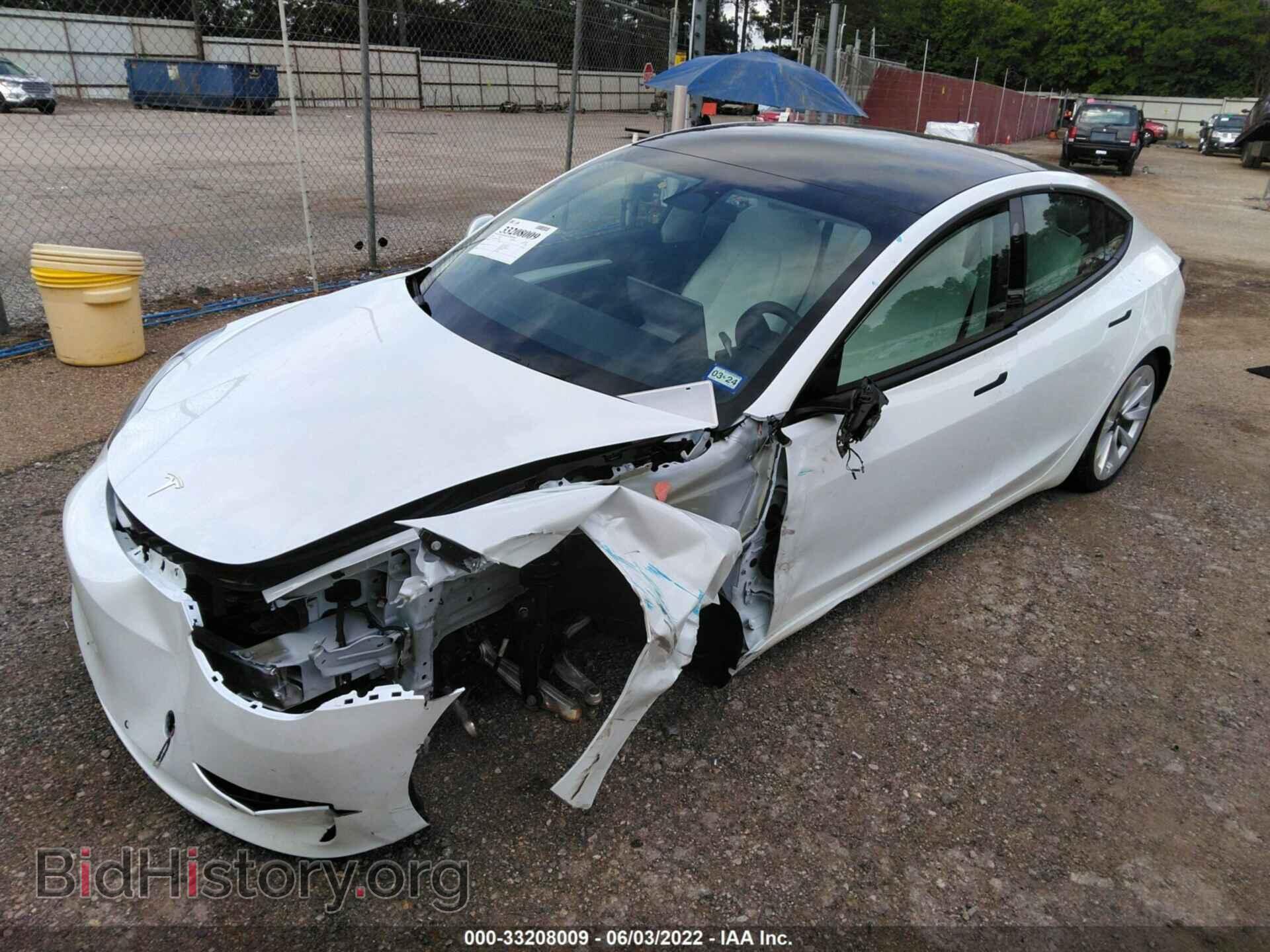 2022 TESLA MODEL 3 - VIN: 5YJ3E1EB0NF193242 - Фото 2