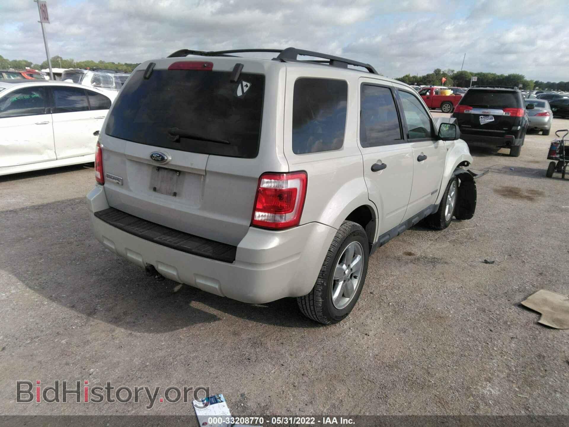 2008 FORD ESCAPE - VIN: 1FMCU03128KC33735 - Фото 4