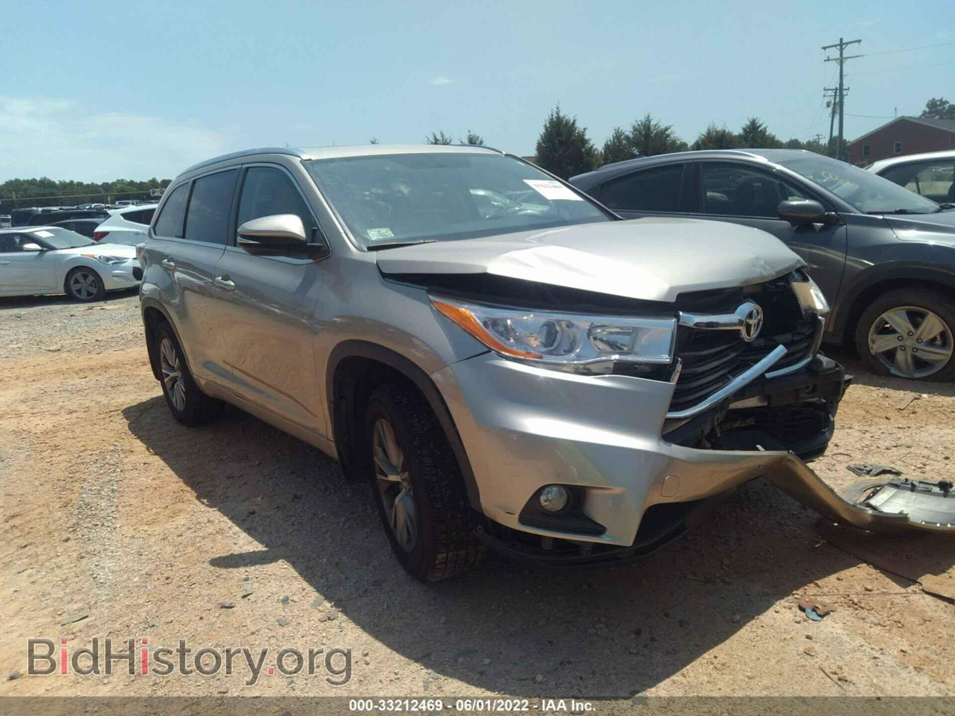 Photo 5TDJKRFH2ES012817 - TOYOTA HIGHLANDER 2014