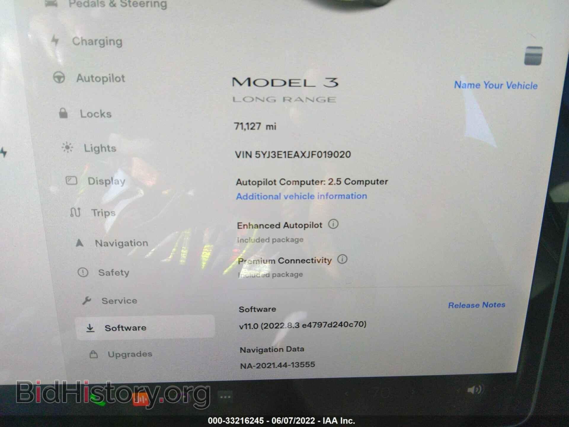2018 TESLA MODEL 3 - VIN: 5YJ3E1EAXJF019020 - Photo 7