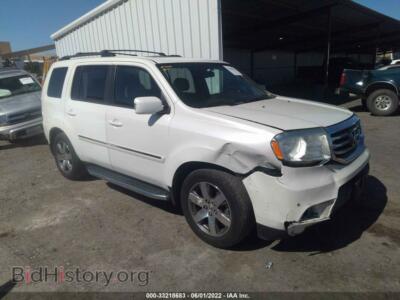 2014 Honda PILOT Touring, white — VIN 5FNYF4H92EB026149, IAAI