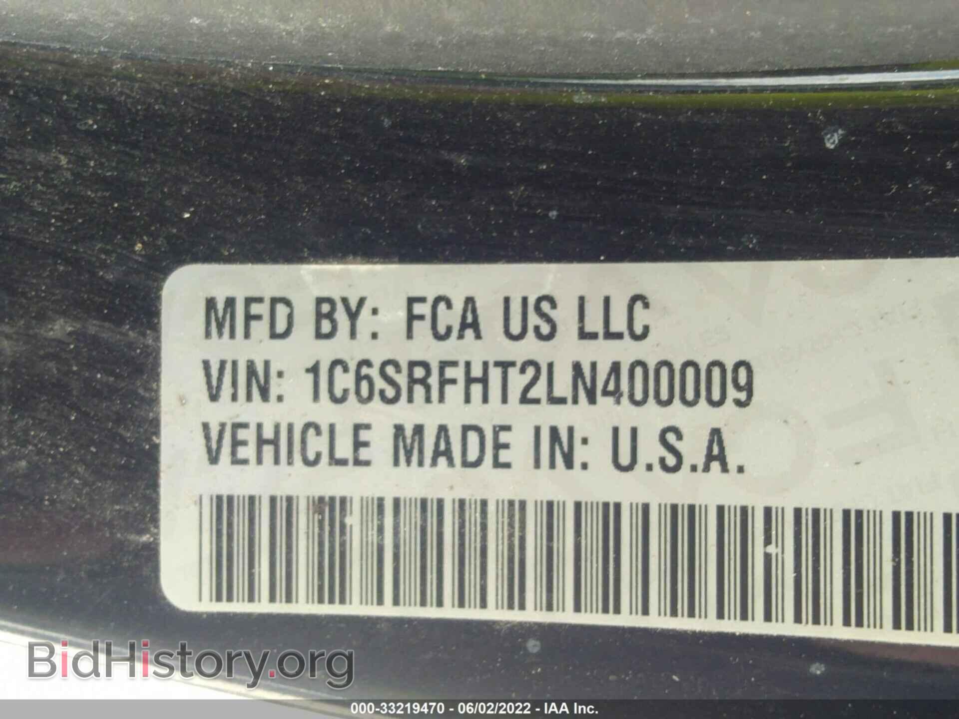 2020 RAM 1500 - VIN: 1C6SRFHT2LN400009 - Photo 9