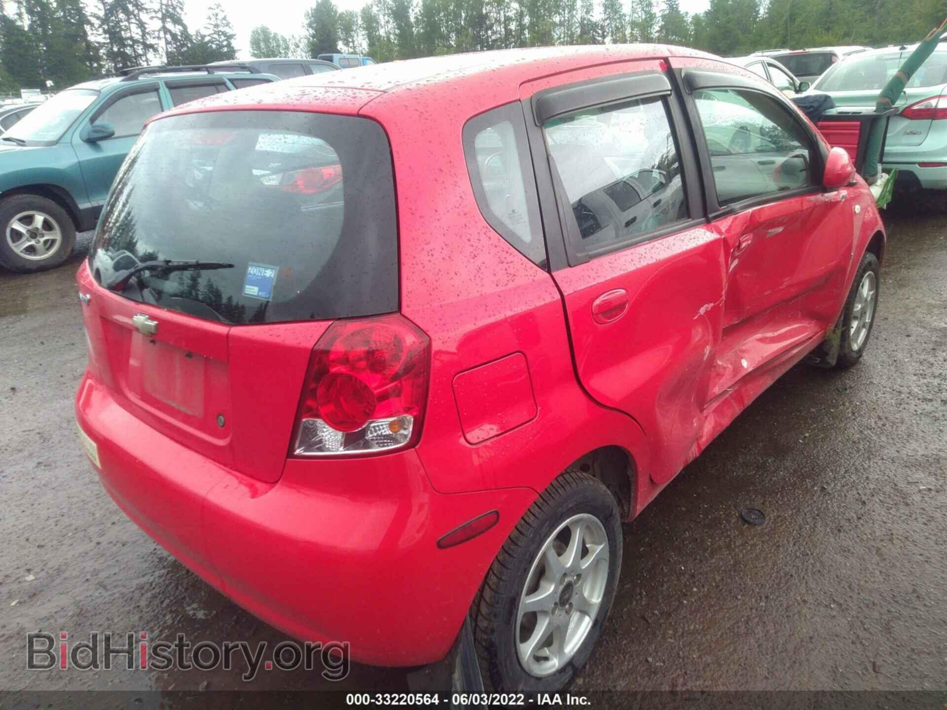 2007 CHEVROLET AVEO - VIN: KL1TD66627B757813 - Фото 4