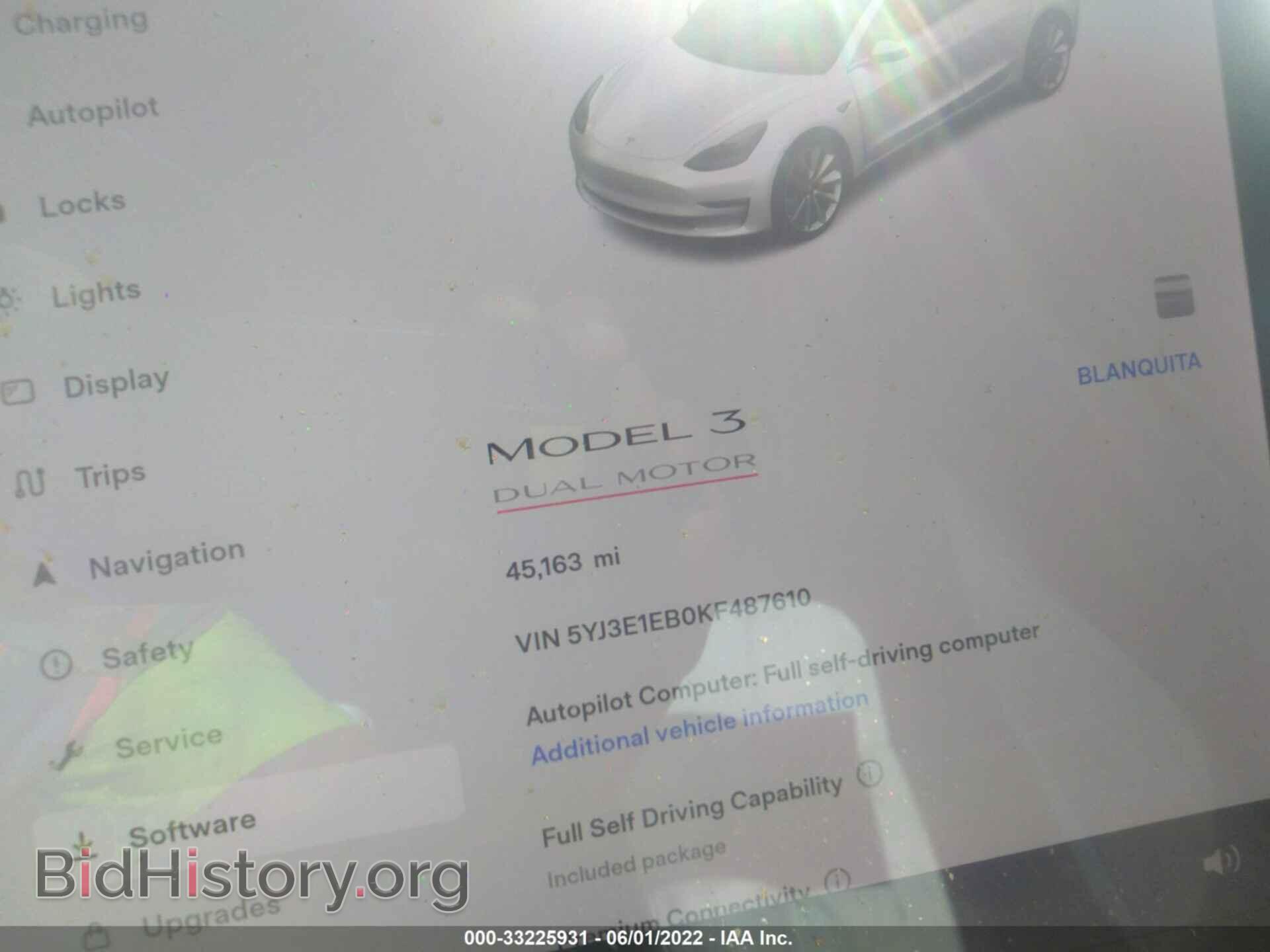 2019 TESLA MODEL 3 - VIN: 5YJ3E1EB0KF487610 - Photo 7