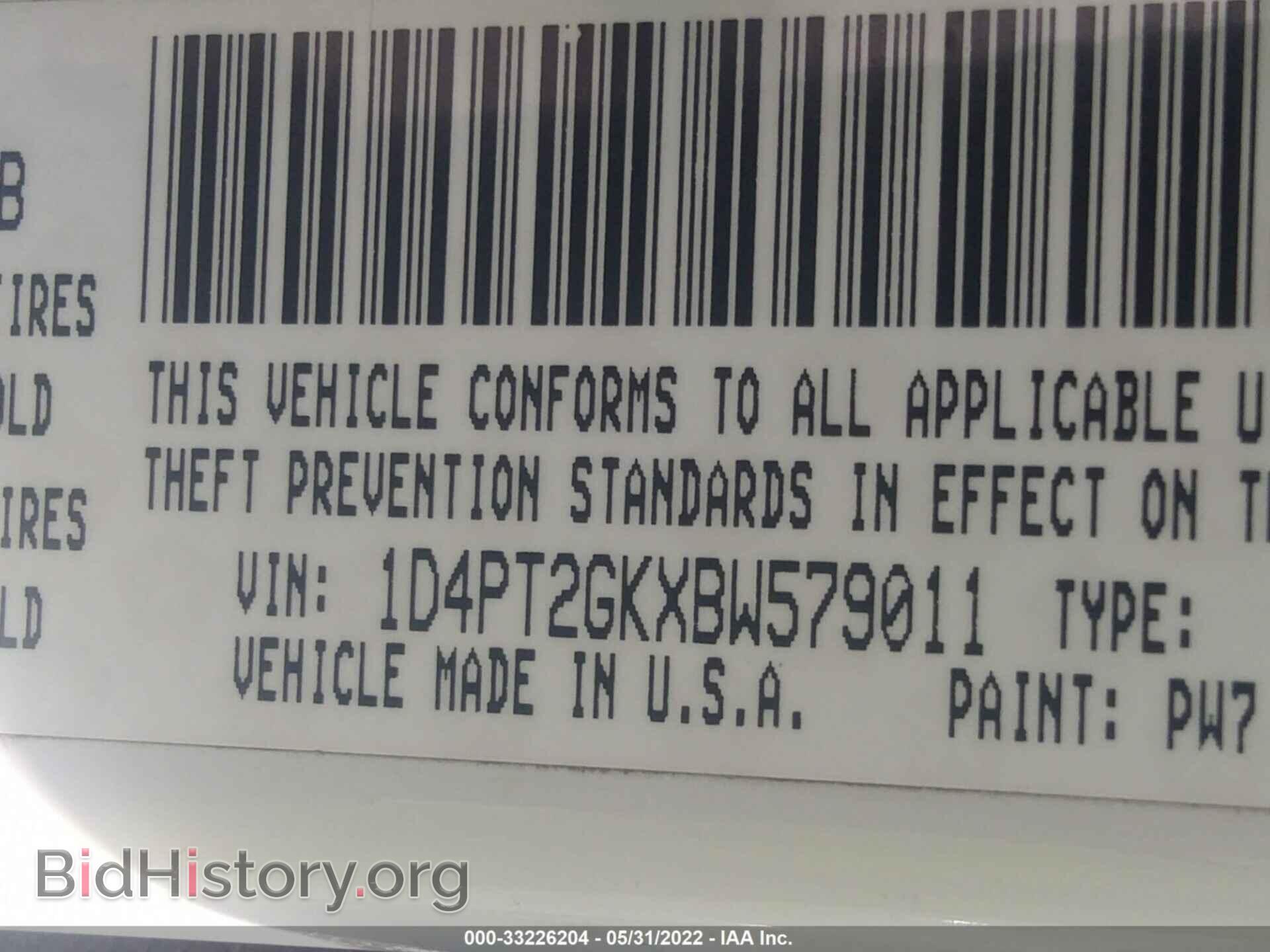 2011 DODGE NITRO - VIN: 1D4PT2GKXBW579011 - Фото 9
