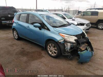 2015 Nissan VERSA NOTE S/S Plus/SV/SL/SR, blue — VIN 3N1CE2CP6FL435929, IAAI