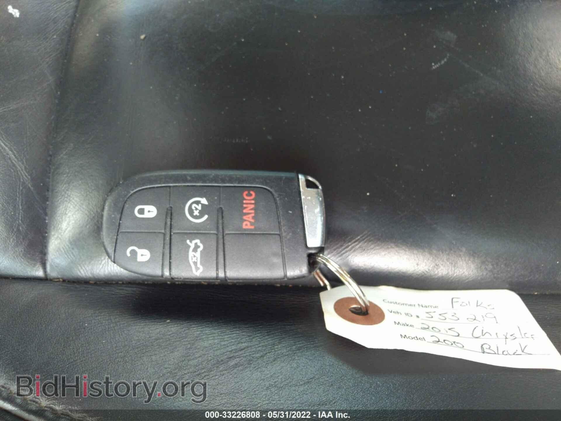 2015 CHRYSLER 200 - VIN: 1C3CCCCB4FN553219 - Фото 11